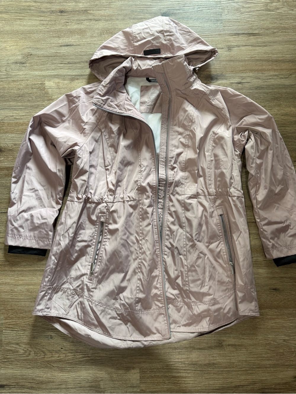Calvin Klein Light Pink Women's Hooded Rain Jacket